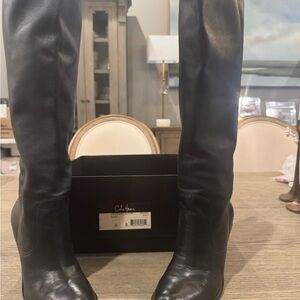Cole Haan Black Heeled Boots
